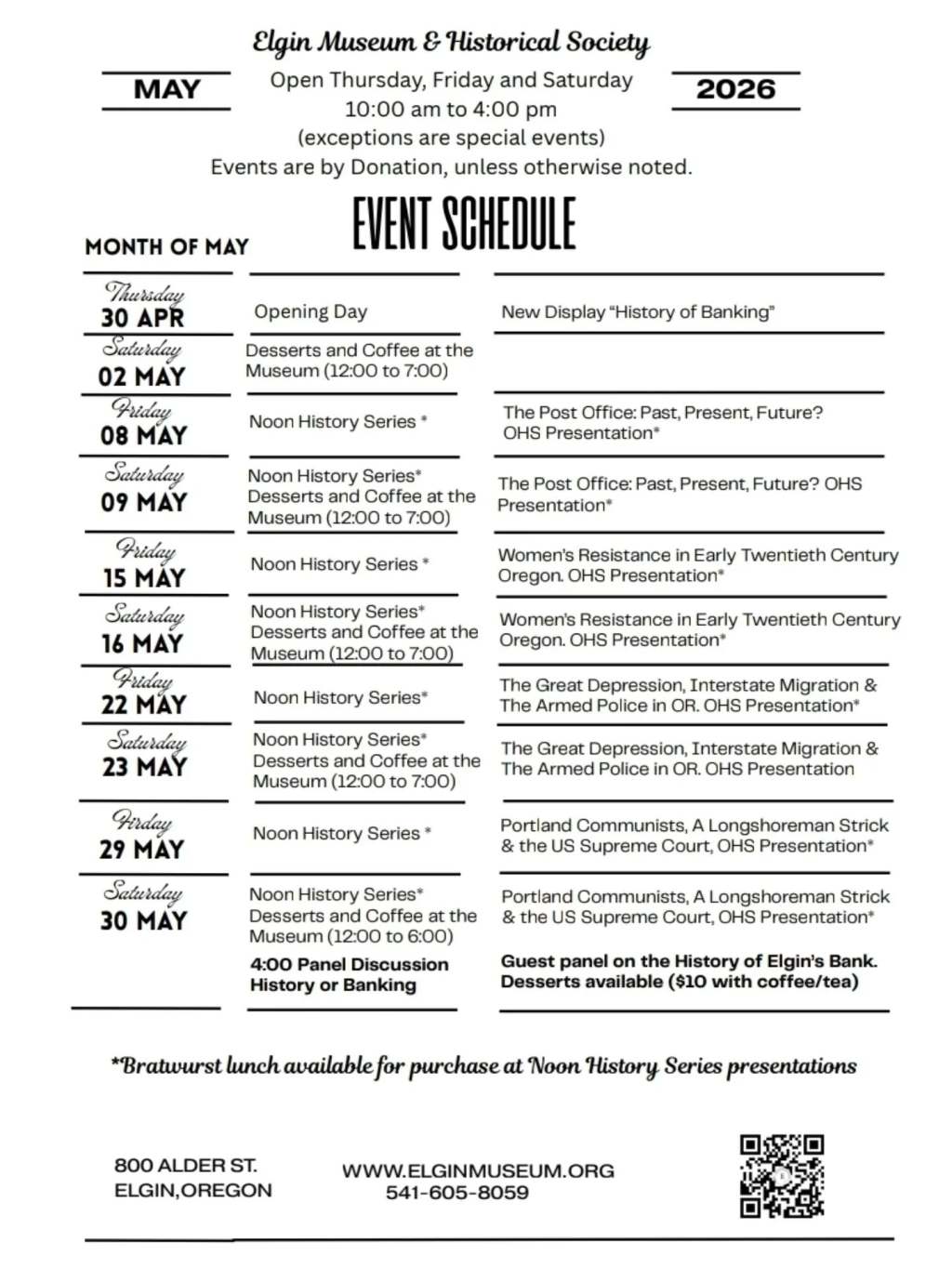 Elgin Museum Hosting Historic&nbsp;Events